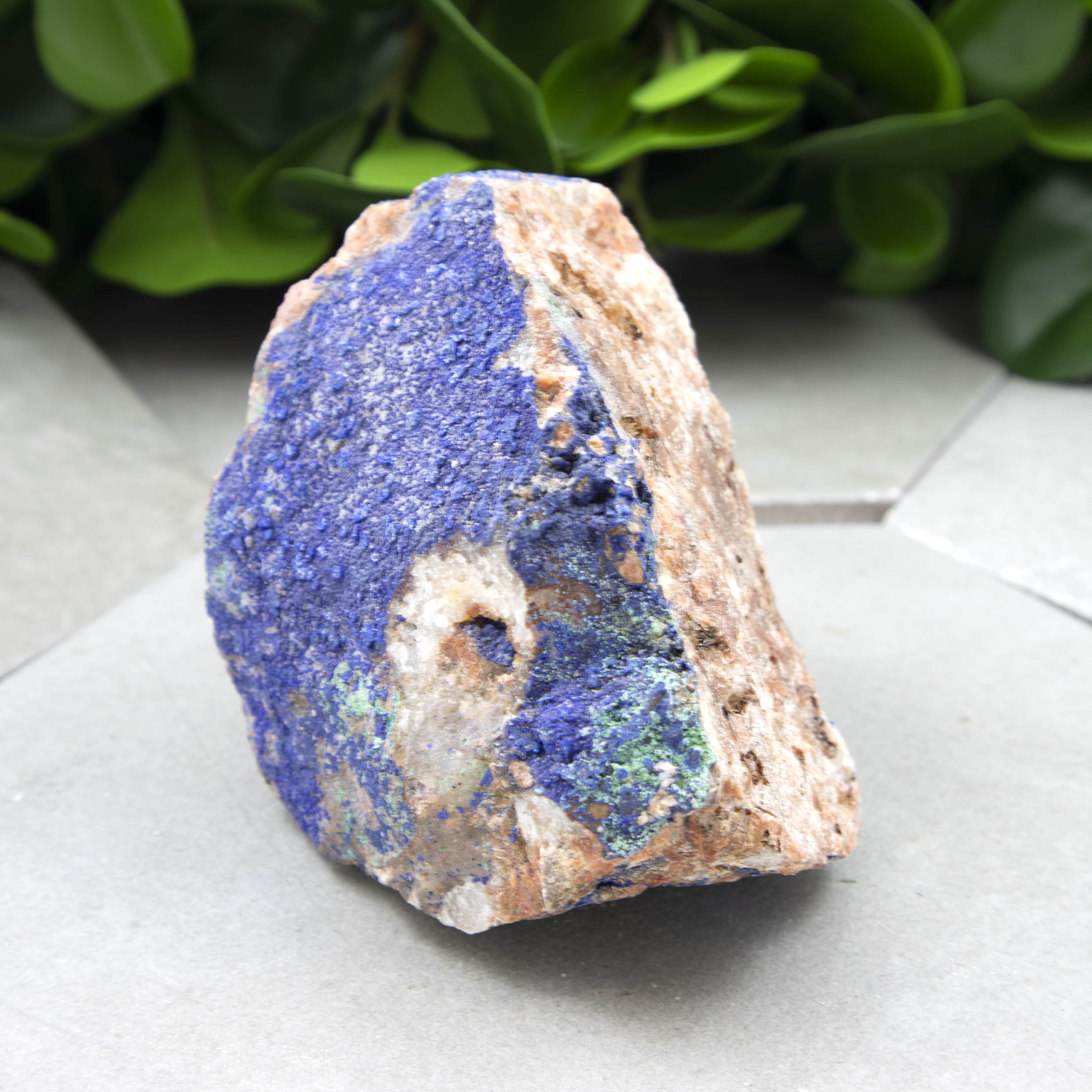 Azurite Druze - Raw Stone - Sparkle Rock Pop