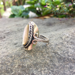 Mother of Pearl Ring - Sparkle Rock Pop