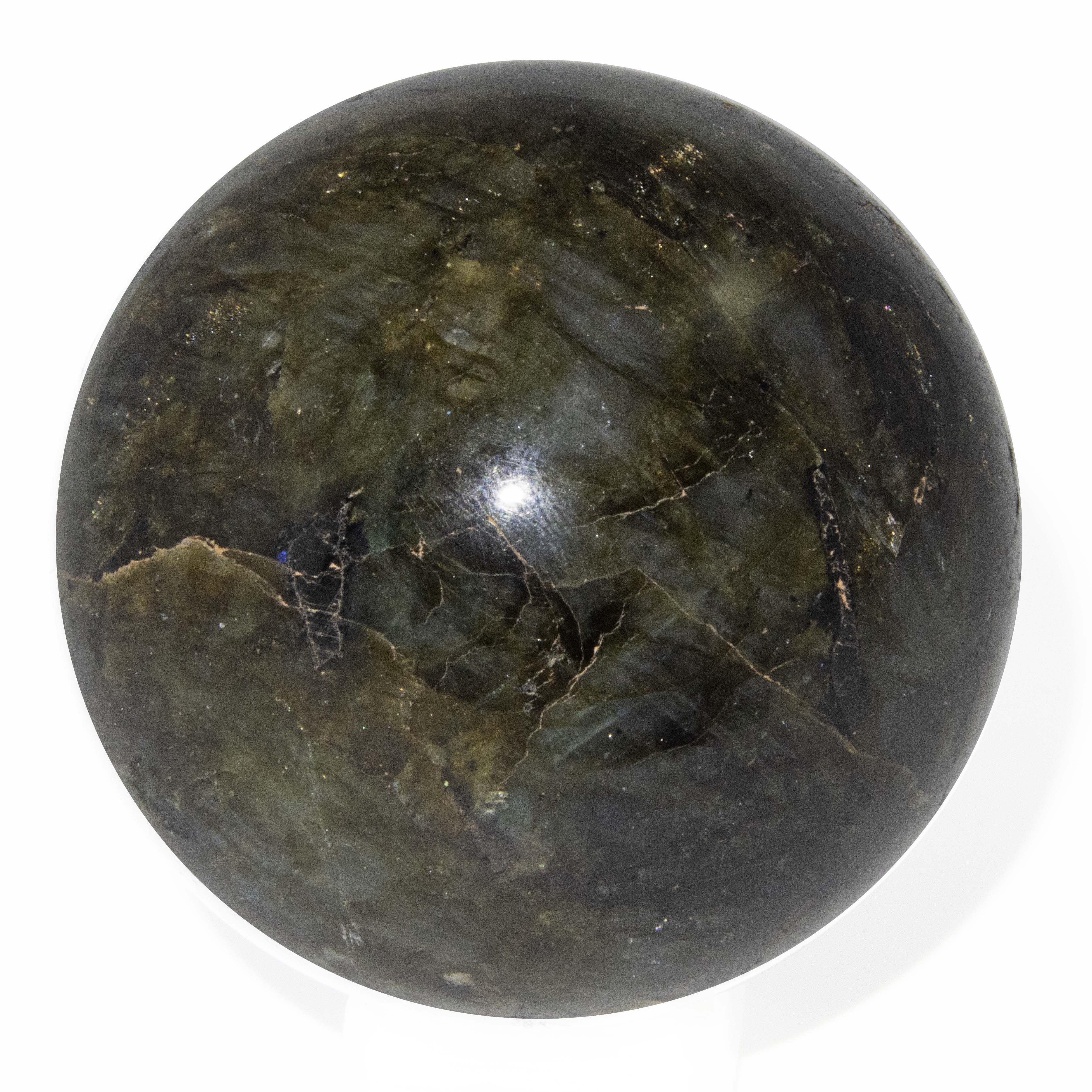 Labradorite Crystal Sphere - Sparkle Rock Pop