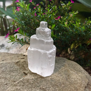 Mini Selenite Tower - 2.5 inches - Sparkle Rock Pop