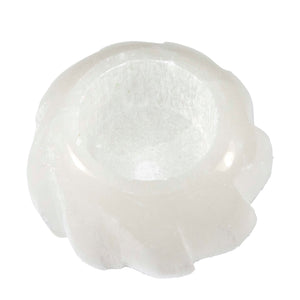 Selenite Swirl Candle Holder - Sparkle Rock Pop