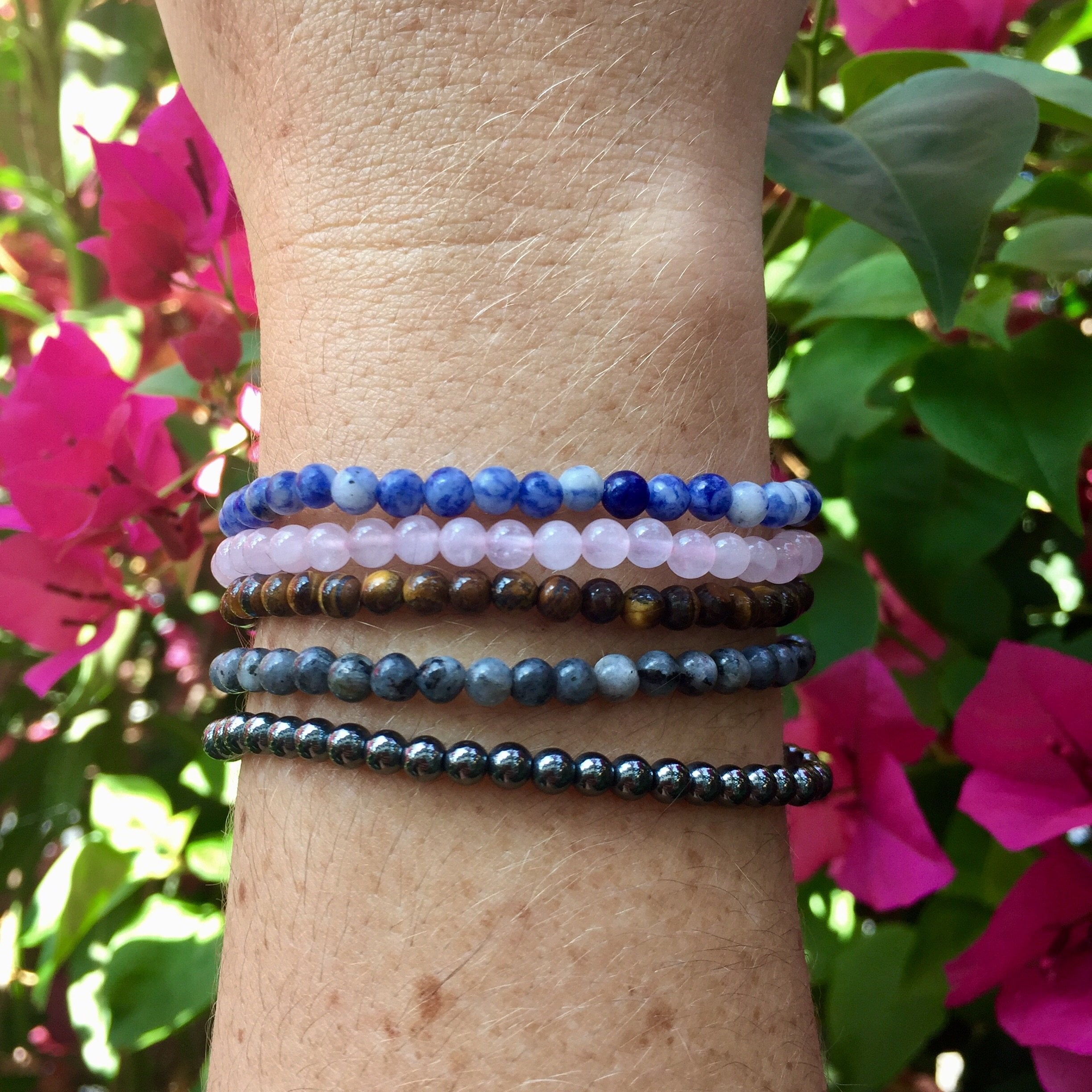 Black Labradorite Bracelet - Sparkle Rock Pop