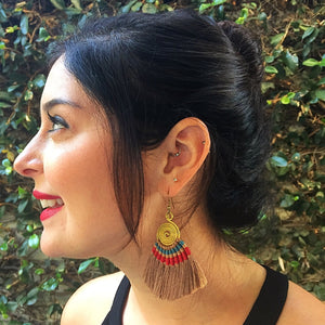Hula Earrings - Nude - Sparkle Rock Pop