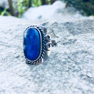 Sodalite Crystal Ring - Sparkle Rock Pop