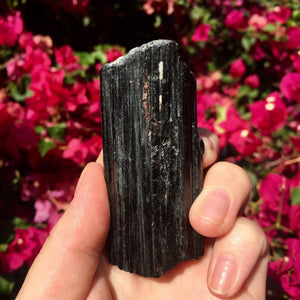 Black Tourmaline - longer piece - Sparkle Rock Pop