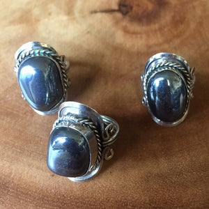 Hematite Crystal Ring - Sparkle Rock Pop