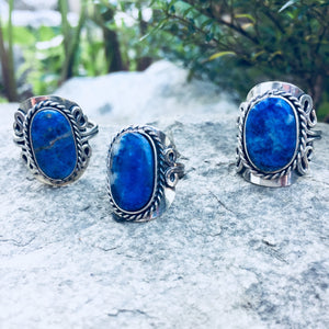 Sodalite Crystal Ring - Sparkle Rock Pop