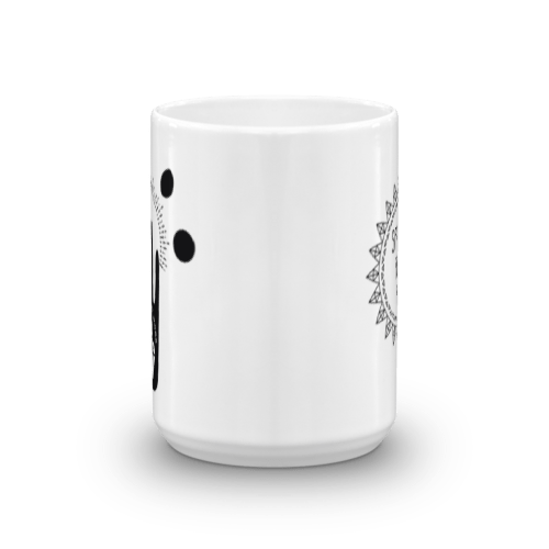 Crystals Work Mug (holds 15 oz) - Sparkle Rock Pop