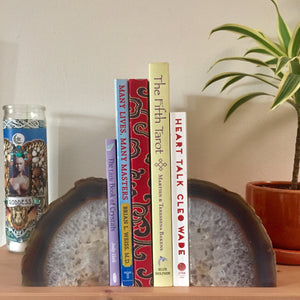 Agate Geode Bookends - 7" - Sparkle Rock Pop