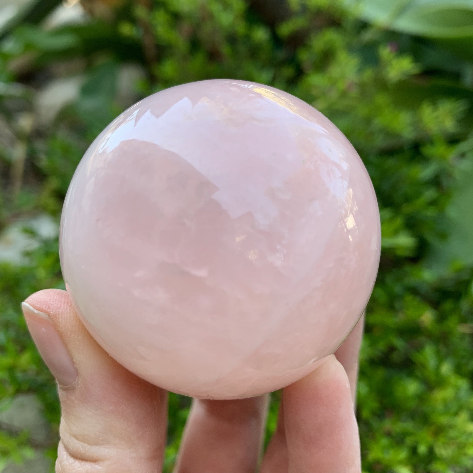 Rose Quartz Sphere | 2" Diameter - Sparkle Rock Pop