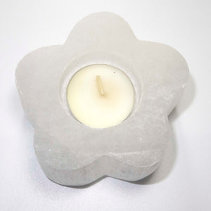 Selenite Flower Candleholder - Sparkle Rock Pop