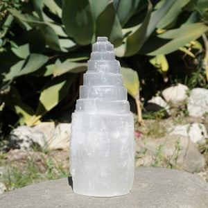 Selenite Tower - 4 inches - Sparkle Rock Pop