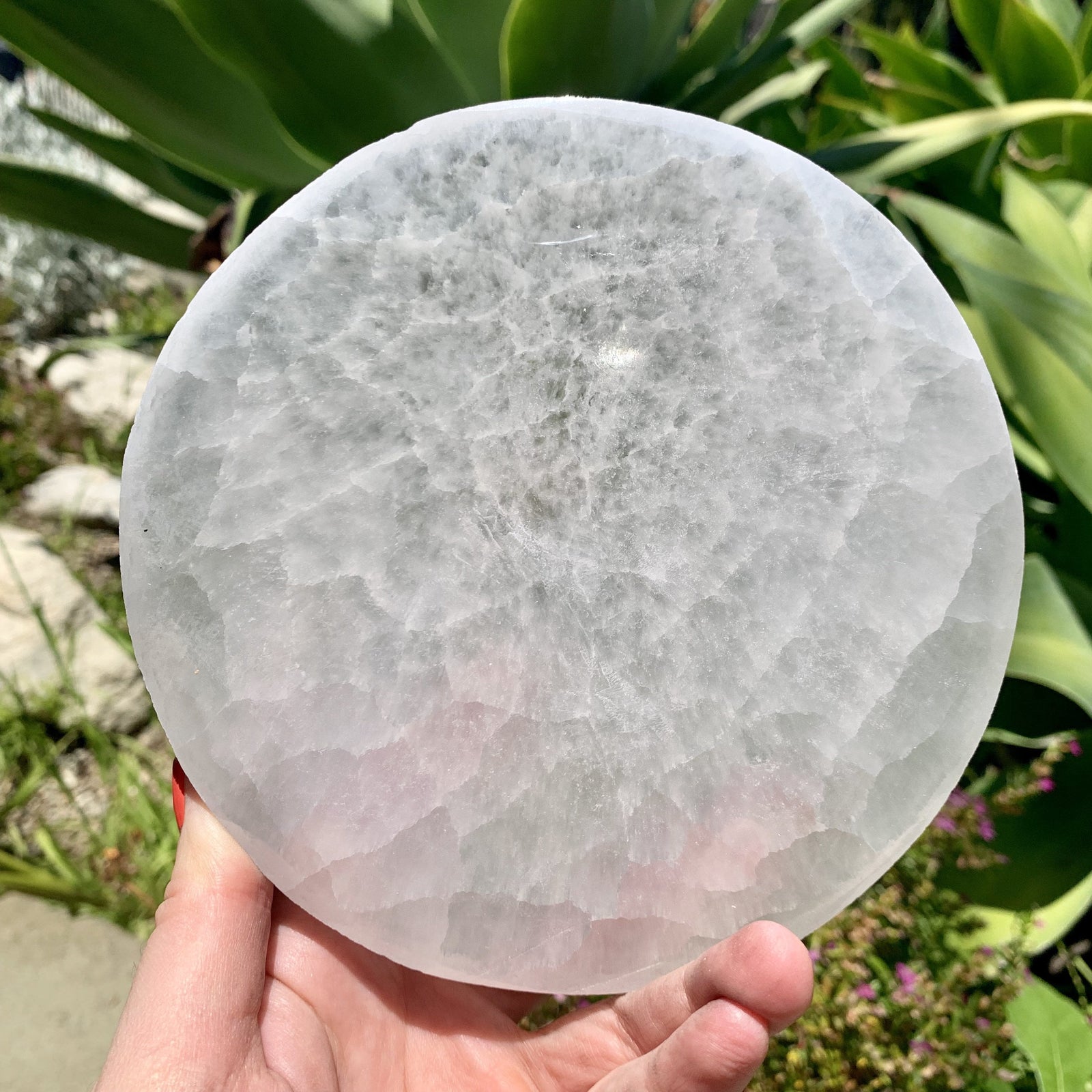 Selenite Circle Charging Pad - Sparkle Rock Pop