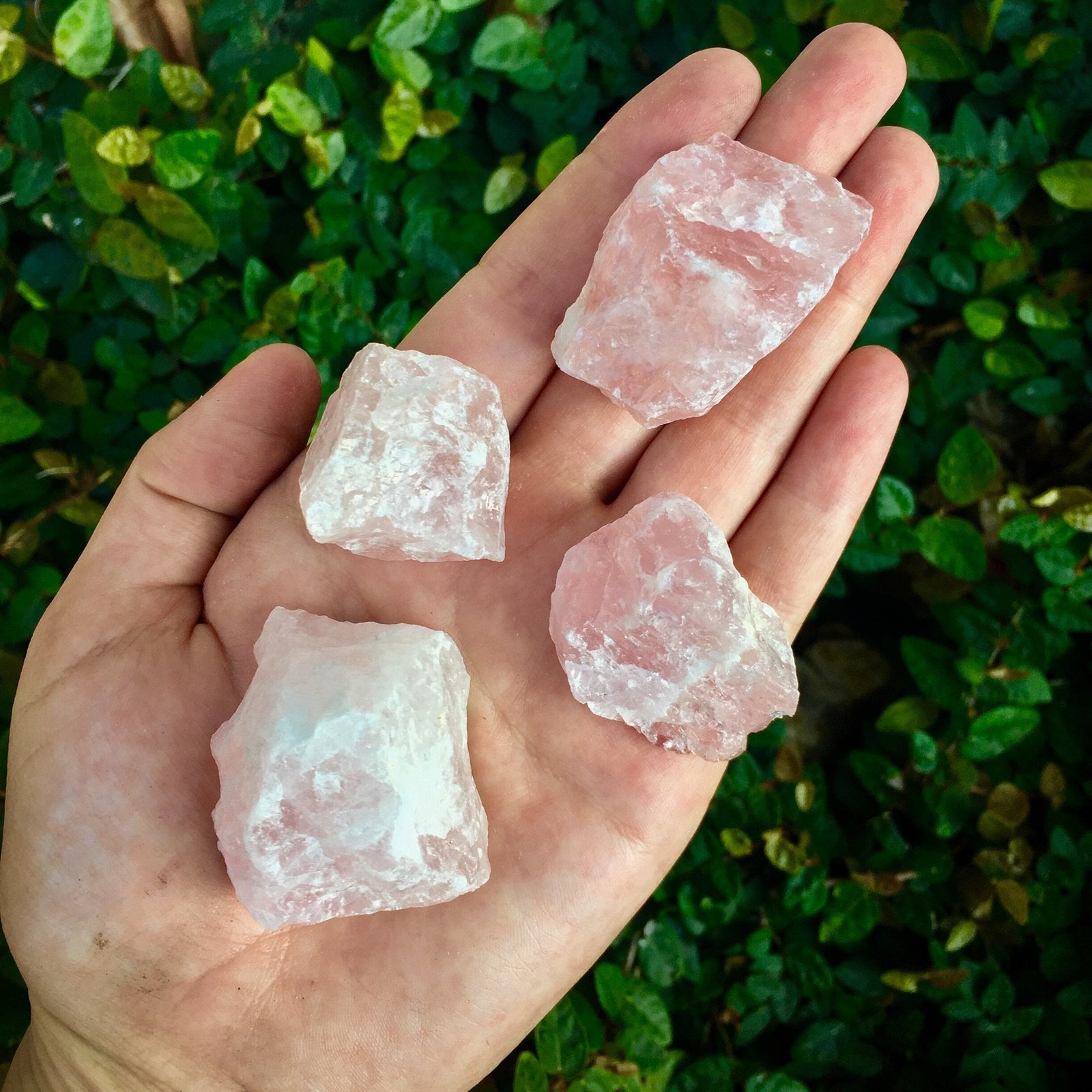 Rose Quartz Tumble Stone - Sparkle Rock Pop